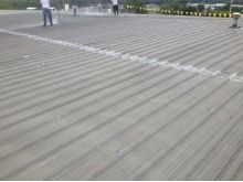 Metal Standing Seam roof before we worked on it