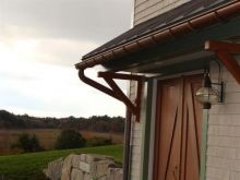 Copper Half-Round Gutter
